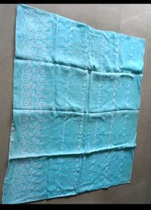 Beautiful Blue chikankari Saree