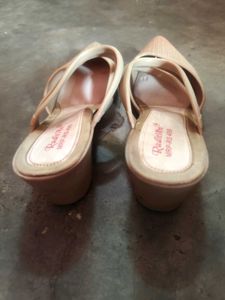 Stylish Nude Mesh Heels