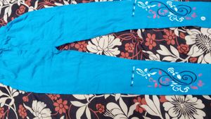 Blue Patterned Lounge Pants L Size Only 1