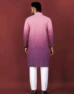 Stylish Men's Ombre purple Kurta