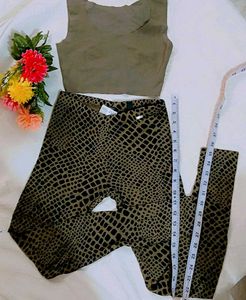 Stylish Printed Two-Piece Set