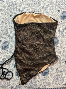Black Lace Mesh Top 🖤
