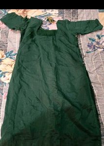 Green Kurta Set with Dupatta &amp; Bottoms