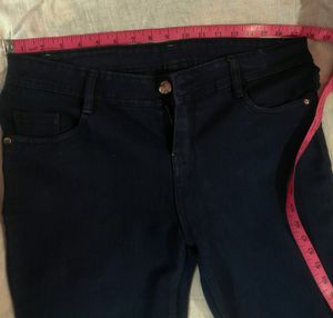 Navy Blue Straight Leg Pants