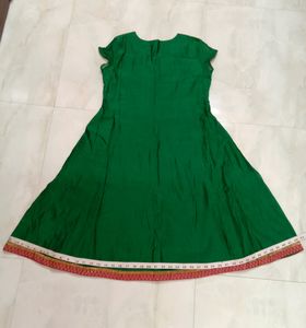 Stunning Green Color Flared Kurta.