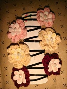 Cute Flower Hair Ties