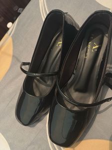 Glossy Black Mary Jane Shoes