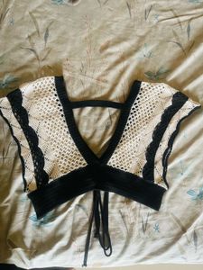 Savana Crochet Knit Cropped Top