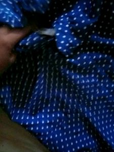 Navy blue Potka dress