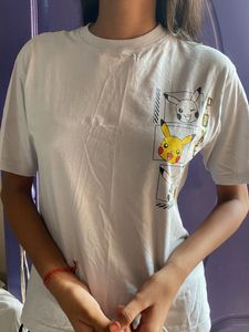 Cute Pokemon Graphic T-Shirt, Back printed