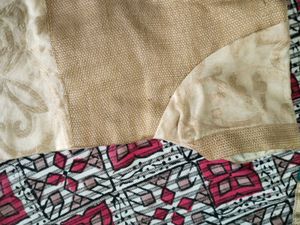Beautiful Golden Chanderi Kurta