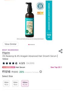 Pilgrim Advanced Hair Growth Serum