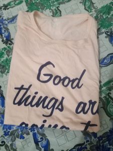 Xxl Light Pink Colour  Full Sleeve T Shirt