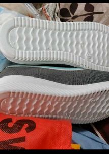 Comfortable Grey Knit Slip-On Shoes