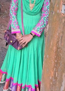 Green Embroidered Kurti