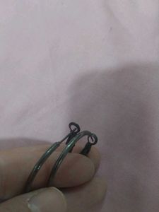 Gunmetal Hoop Earrings