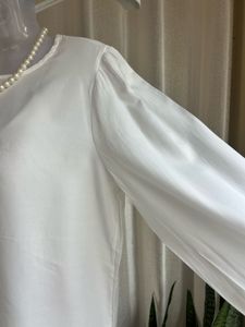 Elegant White Puff Sleeve Blouse