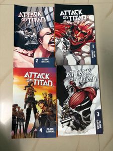 Attack on Titan Manga Volumes 1-4