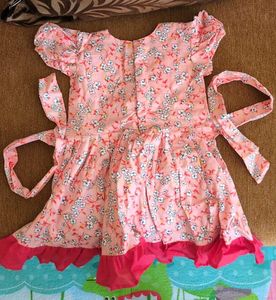 Cute Floral Print Baby Dress