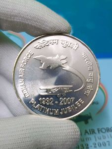 100 Rupees Indian Airforce UNC Set Coin, Silver
