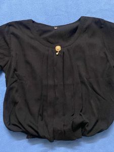 Elegant Black Tunic Top