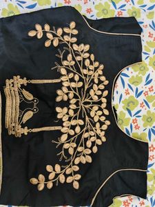 Embroidered Black Blouse