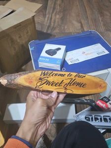 Rustic 'Welcome to Our Sweet Home' Wood Sign