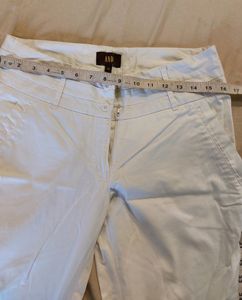 White Cotton Pants From AND