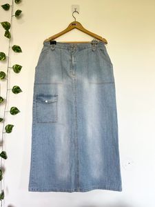 Denim Maxi Skirt