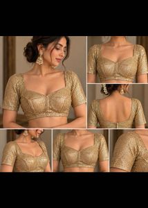 Brand new festive Gold Sequin Blouse