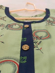 Light Green Printed Kurta
