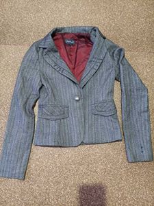 Chic Striped Women's Blazer