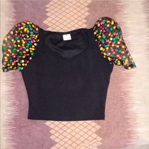 fancy crop top. regular wear