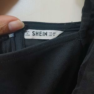 SHEIN net sleeves Black Jumpsuit for girls (5