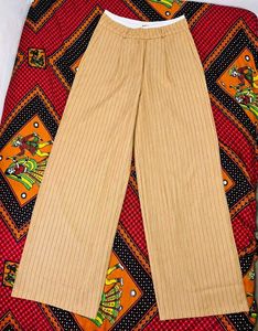 Striped Wide-Leg Trousers