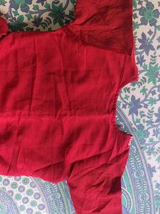 Beautiful Red Embroidered Kurta