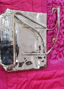 Shiny Metallic Tote Bag