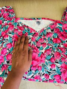 Floral crop Top