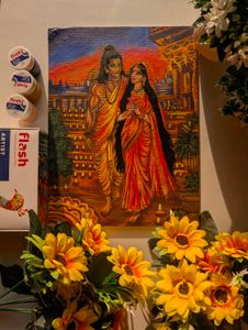 Ram and Sita Canvas Painting