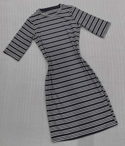 Striped Bodycon Midi Dress