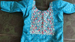 Beautiful Blue Floral Kurta Set