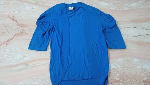 Blue Open Front Shrug