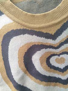 Heart Pattern Crop Top