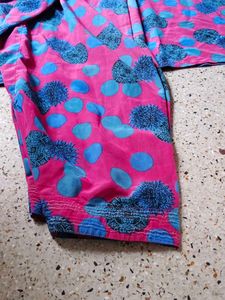 Pink &amp; Blue Printed Kurta Set