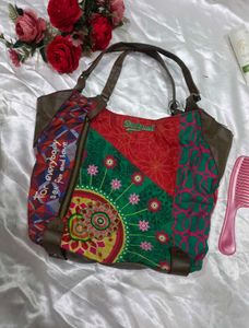 Desigual Patchwork Shoulder Bag
