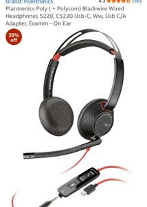 poly  Headphones  with mic