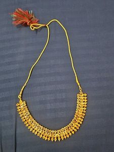 Elegant Gold-Plated Necklace with Tassel