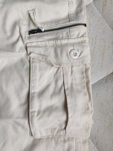 Off White Cargo Jeans