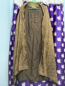 Elegant Brown Kurti Set