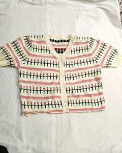 ✨ K-Fashion Thrift: Tulip Knit Crop Cardigan ✨
